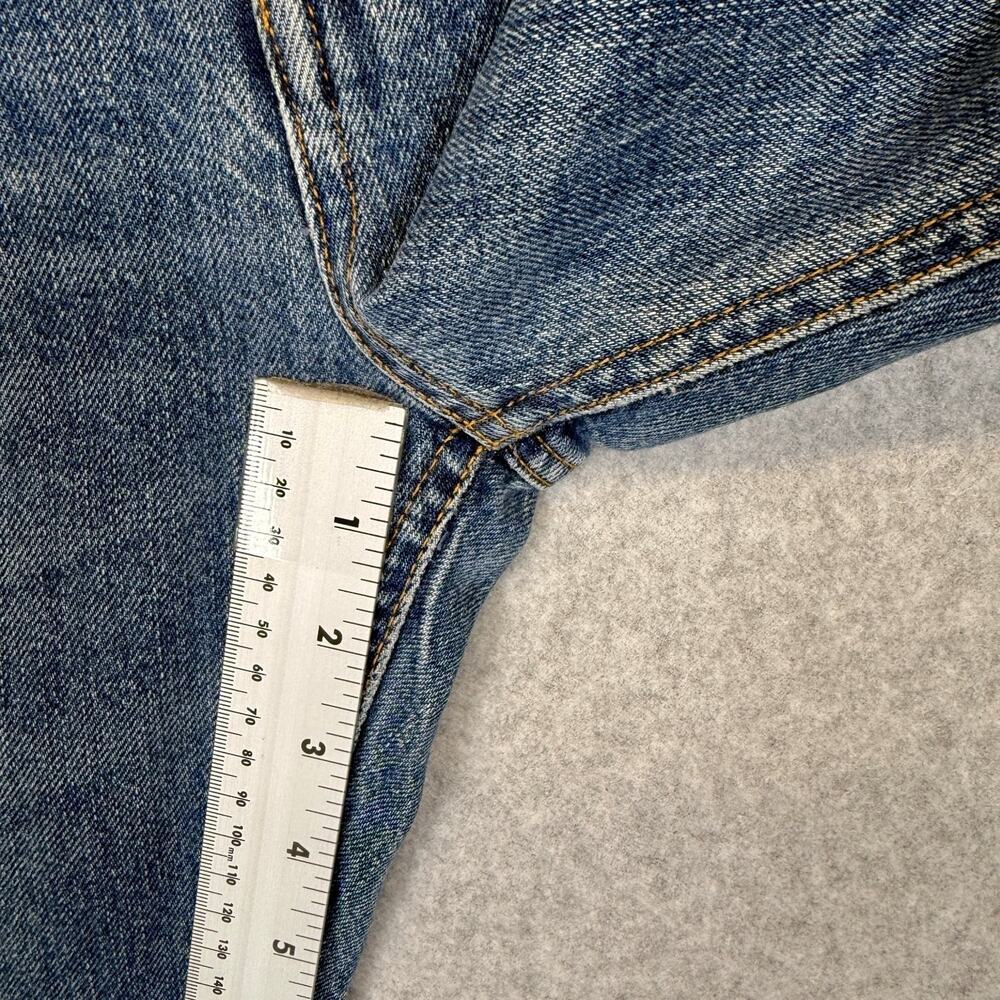ACNE STUDIOS Pop Betty Jeans Women's EU 40 US 30 Blue 100% Cotton Distressed - Picture 7 of 13
